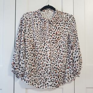 Finn & Grace animal print blouse